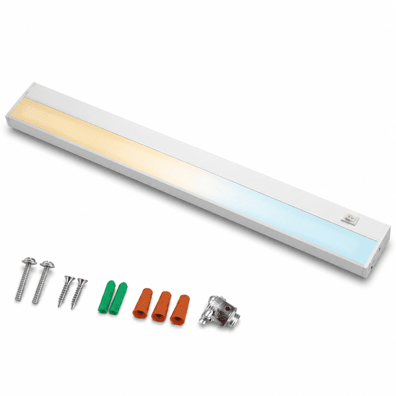 XINGTU Under Cabinet Lighting Plug in or Hardwired Built-in Dimmer, 24 ...