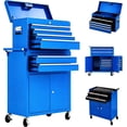 thumbnail image 1 of 24-Inch Heavy Duty 8-Drawer Rolling Tool Chest - Steel Tool Cabinet with Lockable Wheels, Removable Top Box, Sliding Drawers & Liners, Mobile Organizer for Garage, Workshop, Warehouse, 1 of 7