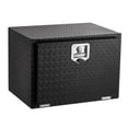 thumbnail image 1 of 24 Inch Heavy Duty Aluminum Diamond Plate Tool Underbody Box, Waterproof Square Truck Storage Organizer Chest for Pick Up Truck Bed, 1 of 7