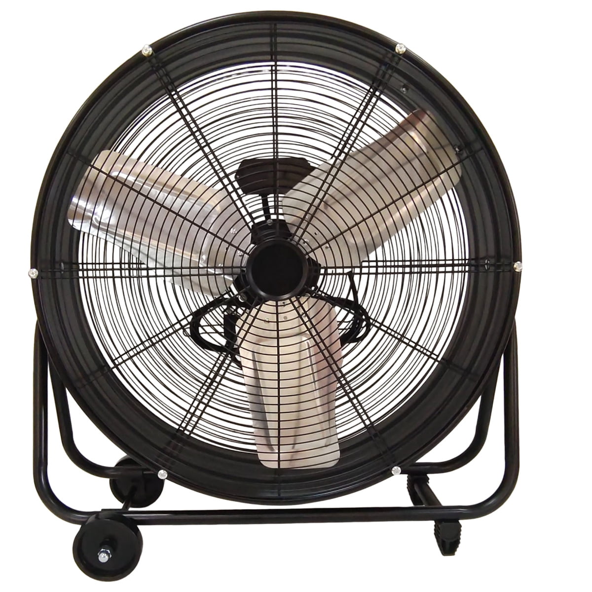 24 Inch High Velocity Industrial Drum Fan 2 Speed All Metal Floor Fan ...