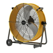 24 Inch Industrial Floor Drum Fan Pro Series - High Velocity Mental Drum Fan with Handle Caster for Commercial, Warehouse, Covered Patio, Shop, Garage, Barn, 3 Speed 8800 CFM UL Safety Listed