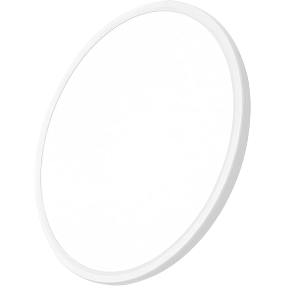 24 Inch Large LED Flush Mount Ceiling Light, 50W,5480LM, 3000K/4000K/6000K CCT Selectable,White Round Flat Panel Low Profile Ceiling Light Fixtures for Hallway, Kitchen, Bedroom, Laundry Room