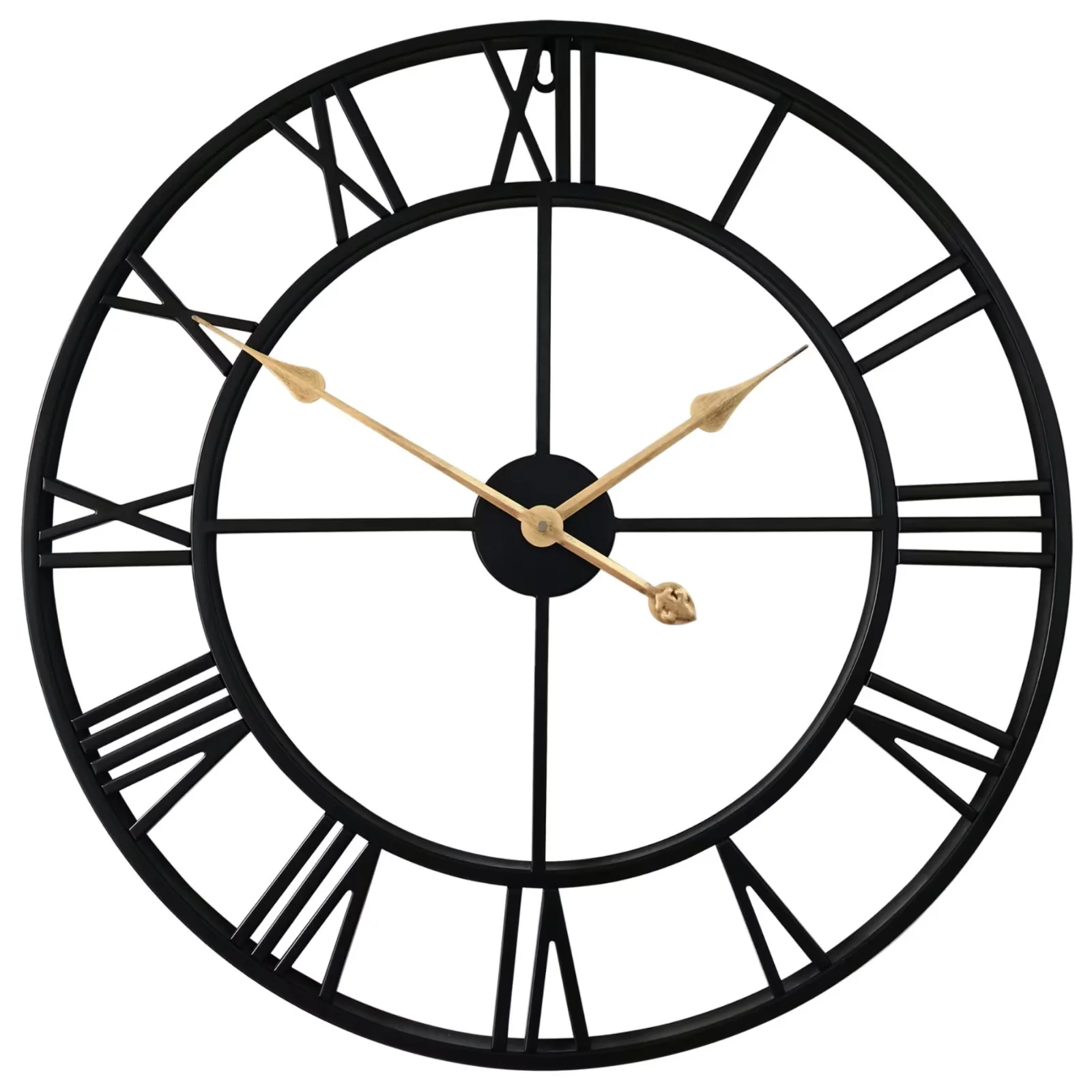 24 Inch Large Wall Clock Home Decorative Metal Clocks for Living Room ...