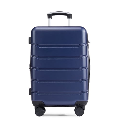 24 Inch Luggage Suitcase, Hardside Expandable Rolling Suitcase with TSA Lock, , Checked-Medium Lightweight Luggage with Spinner Wheels, Blue