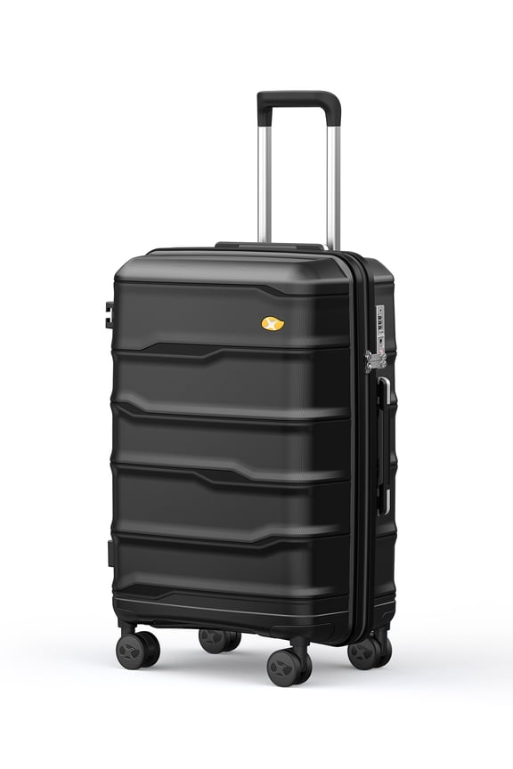 24 Inch Luggage with Spinner Wheels, Hard Shell Suitcase, Lightweight PP Luggages with TSA Lock, Checked-Medium Suitcases 24-Inch