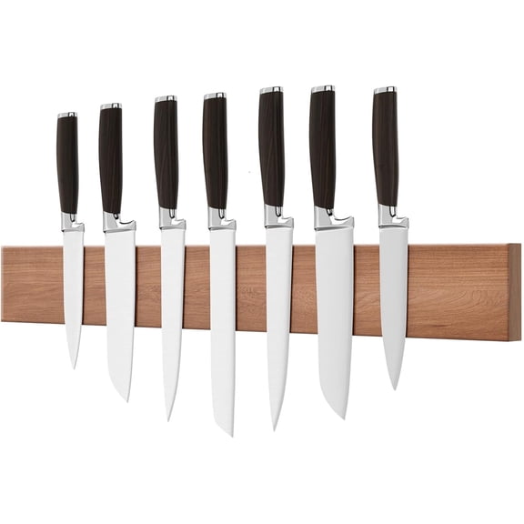 24 Inch Magnetic Knife Strips, Magnetic Knife Holder for Wall, Large Magnetic Knife Strips for Knife Storage, Metal Tool Rack for Kitchen Utensils Storage