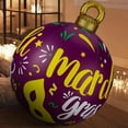 thumbnail image 1 of 24 Inch Mardi Gras Giant Inflatable Valentine'S Day Inflatable Ball Decorations Outdoor Blow Up Balls Yard Ornaments Hanging Decorated Ball Ornaments For Yard Lawn Outdoor Mardi Gras Inflatable, 1 of 7