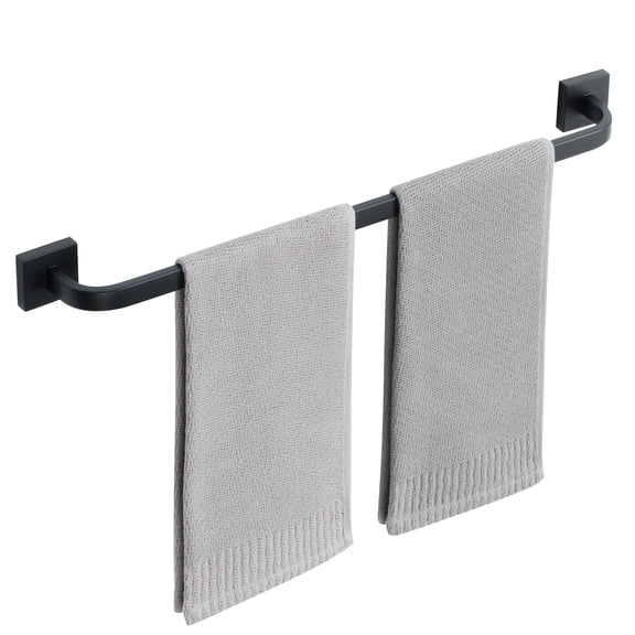 24 Inch Matte Black SUS304 Stainless Steel Bathroom Towel Bar Wall Mount Rack