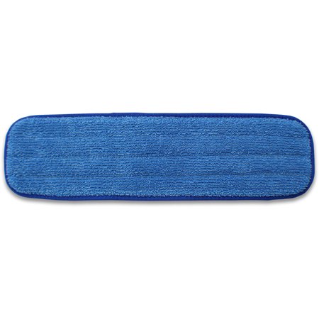 24 Inch Microfiber Mop Pad - Hook and Loop Fastener, Launderable, Wet/Dry 100/Case