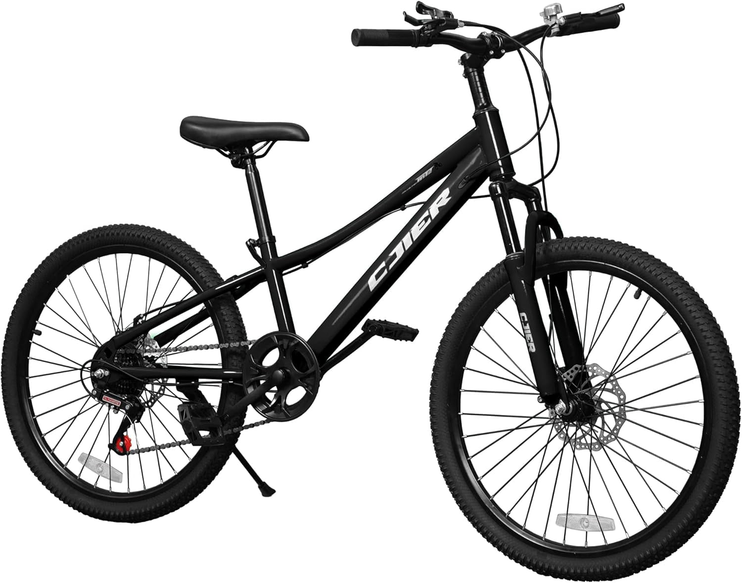 24 Inch Mountain Bike for Kids, Akaber Bicycles for Boys Girls 6-14 Years, 7 Speed Gears, Suspension Fork, Dual Disc Brakes, Anti-Slip Tires