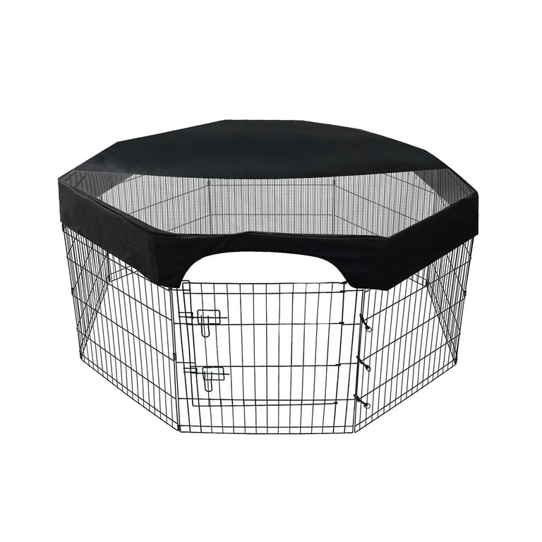 24 Inch Pet Playpen Cover 8 Panels Octagonal Pet Fence Mesh Cover Dog Playpen Sun Protection Shade Cover Waterproof Dog Playpen Cover Playpen Not Include Walmart