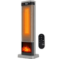 thumbnail image 1 of Taoset 24-Inch Portable Ceramic Heater for Bedroom, Office - 1500W Fast Heating with Remote Control, Silvery, 1 of 6
