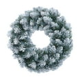 thumbnail image 1 of 24 Inch Pre-lit Christmas Wreath with LED Lights, Artificial Holiday Wreath for Front Door, Wall & Home Christmas Decorations, 1 of 8