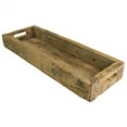 thumbnail image 1 of 24 Inch Rectangular Reclaimed Wood Tray, Salvaged Design, Large, Brown- Saltoro Sherpi, 1 of 5