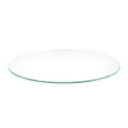 thumbnail image 1 of 24 Inch Round Glass Table Top, 1/4 Inch Thick Clear Tempered Glass With Beveled Edge Polished, 1 of 9