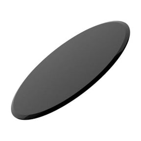 24" Inch Round Tempered Glass Table Top black Glass 1/2" Inch Thick Beveled Polished Edge