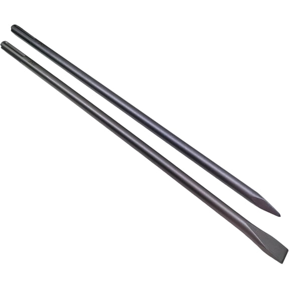 24-Inch SDS Max Chisel Set - 1 Inch Flat and Point Chisel - Heat Treated 40Cr Alloy Steel