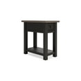thumbnail image 1 of 24 Inch Side End Table, Black Wood Base, Power Socket and USB Chargers - Saltoro Sherpi, 1 of 5