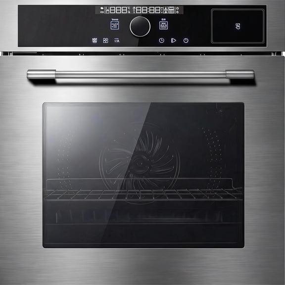 24 Inch Single Wall Oven, Knob Control, 5 Cooking Functions,, 2.5 Cu.ft.