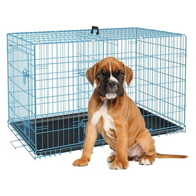 24 Inch Small Dog Crate, Dog Kennel Metal Wire Folding Dog Crates for
