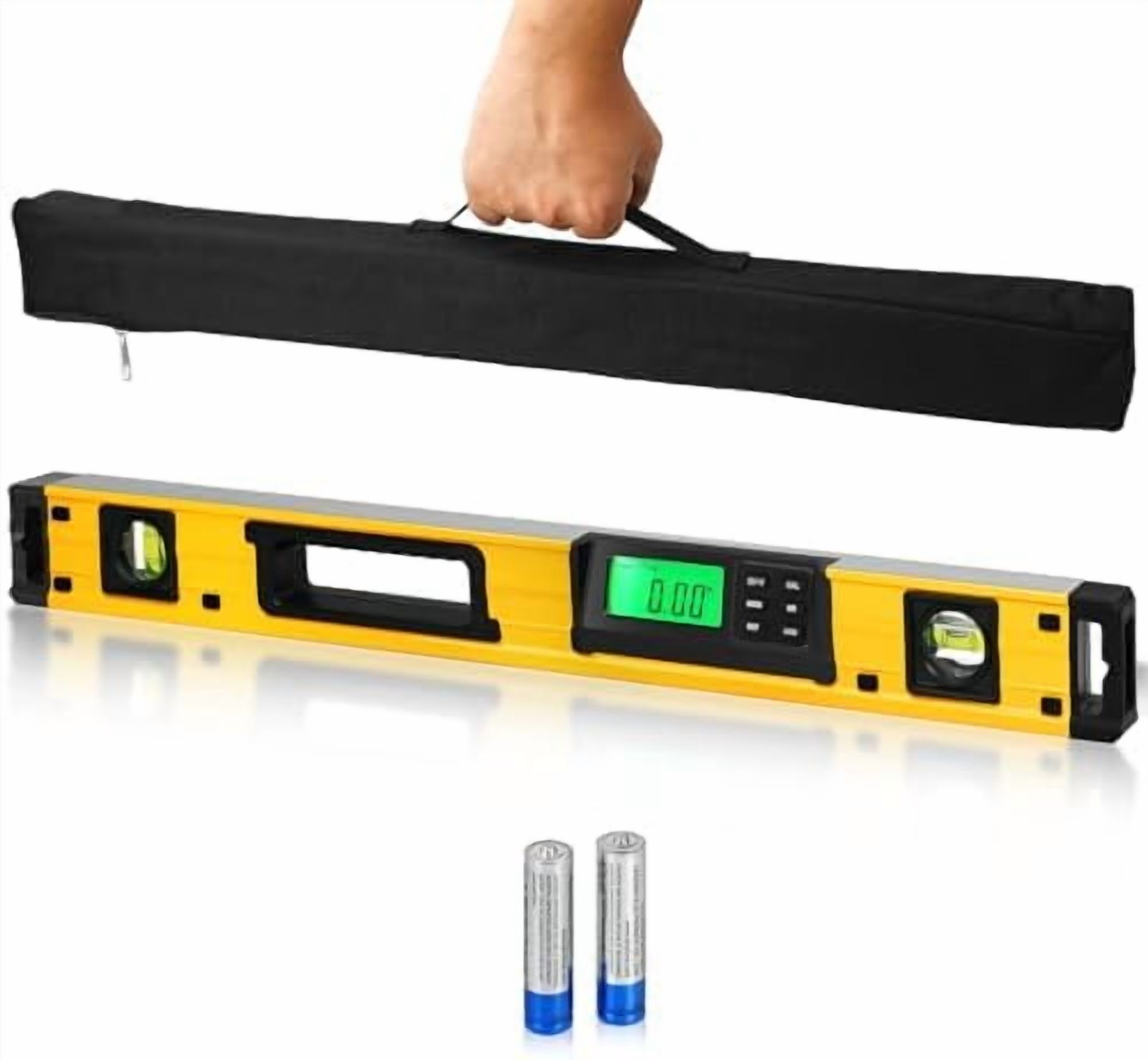 24 Inch Smart Digital Level, LCD Screen Magnetic Electronic Level Tool ...