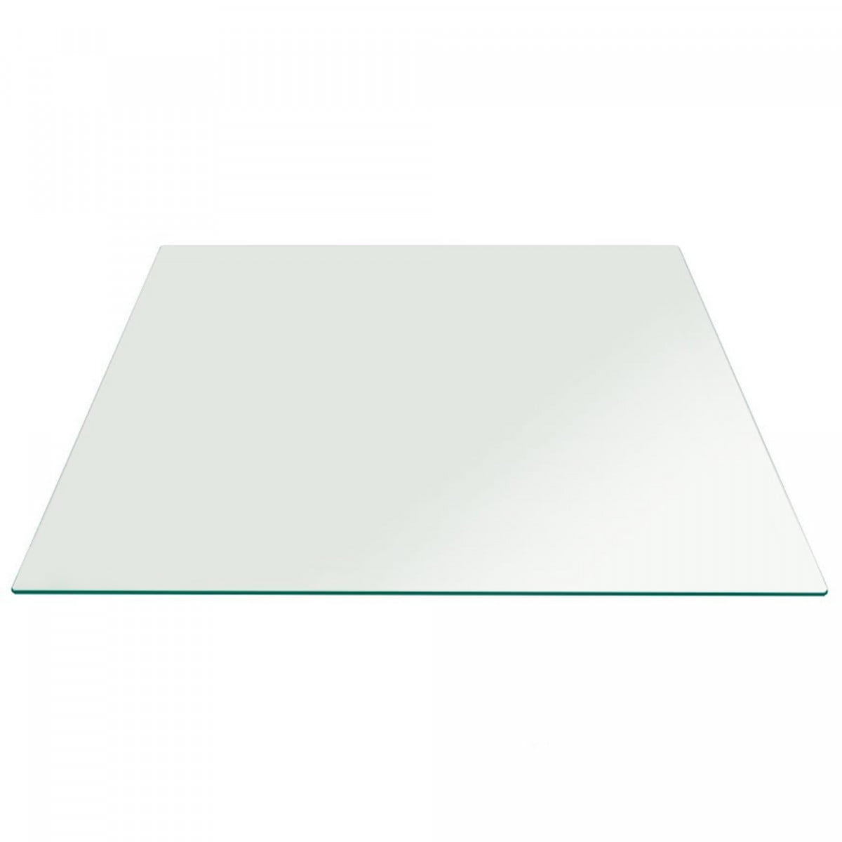 24 Inch Clear Tempered Glass Square Table Top