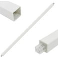 thumbnail image 1 of 24 Inch Towel Bar Replacement Rod for Ceramic Holder - Spring Loaded Adjustable Square Plastic Towel Rod for Bathroom and Kitchen Porcelain Holders (White Reliable Plastic), 1 of 4