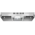 thumbnail image 1 of Joeaonz 24-Inch Ductless Under Cabinet Range Hood with LED Light, Stainless Steel, Rear Exhaust, 2-Speed, Dishwasher-Safe Filter, 1 of 10