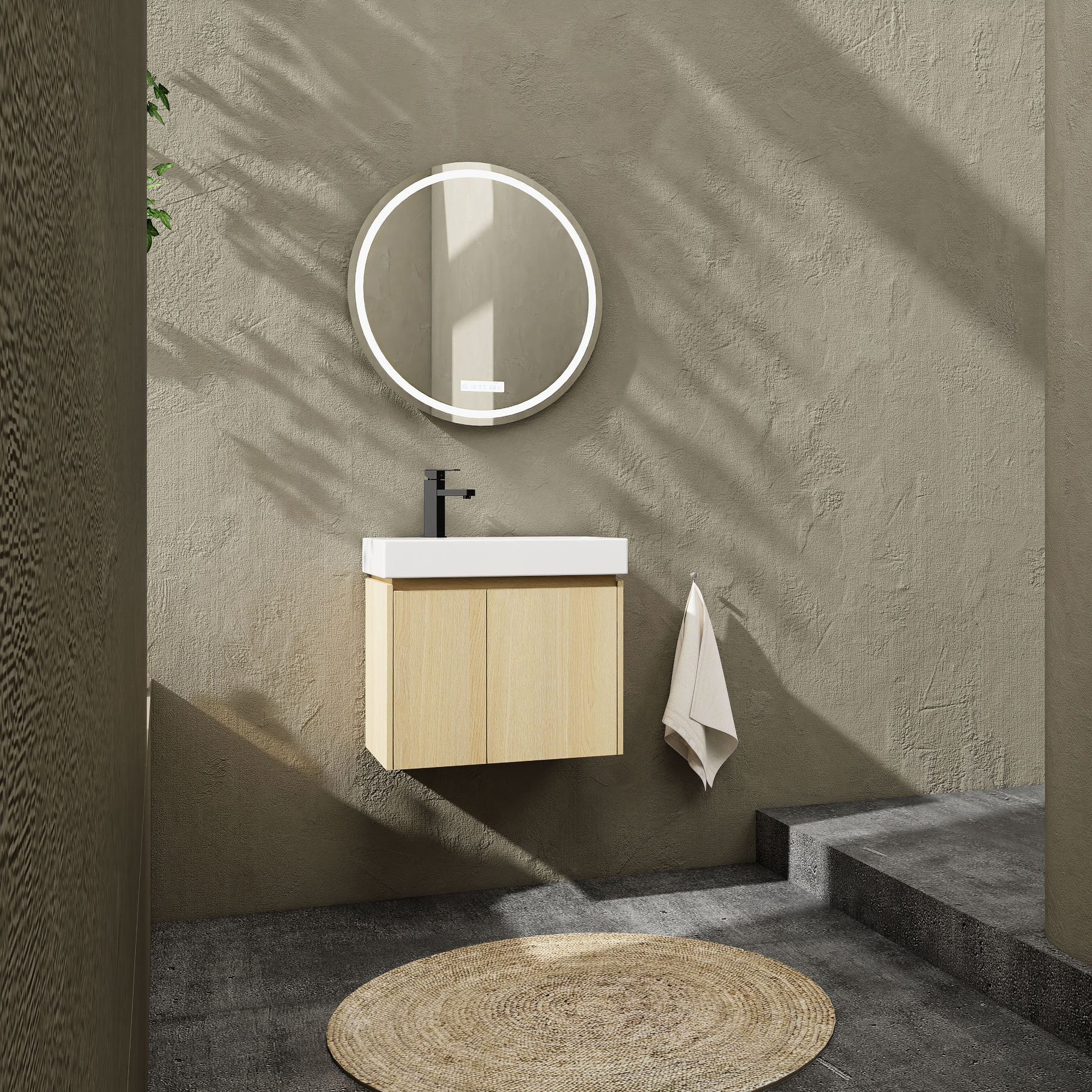 Photo inspiration: 24 Inch Wall Mounted Bathroom Vanity Sink Combo Photo Inspiration