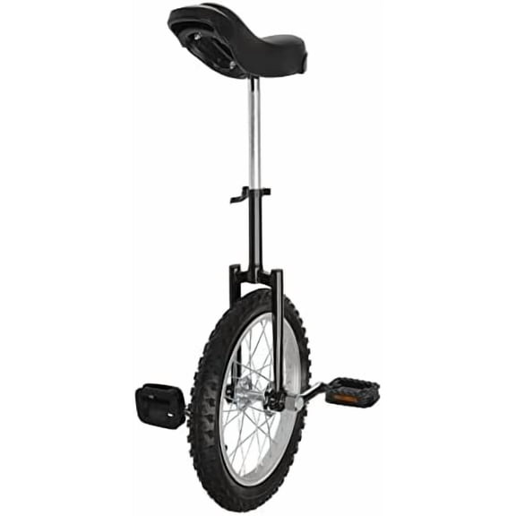 24 Inch Wheel Unicycle, Leakproof Tire Wheel Cycling, Unicycles with Steel Rim, Unicycle Bike for Adults, Daily Fitness Exercises/Cycling Exercises/Balance Training/Talent Shows (Black)