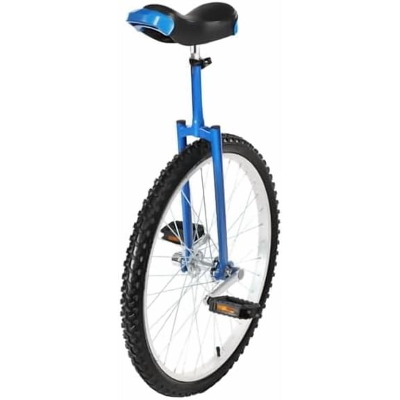 24 Inch Wheel Unicycle, Unicycle Bike, Leakproof Tire Wheel Cycling with Steel Rim, Unicycles for Adults, Daily Fitness Exercises/Cycling Exercises/Balance Training(Blue)$$Sport & Recreation Other