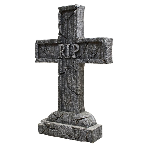 Gavestone Rip 24 Inch x 16 Inch x 3 Inch Rest in Peace Cross Tombstone - Walmart.com