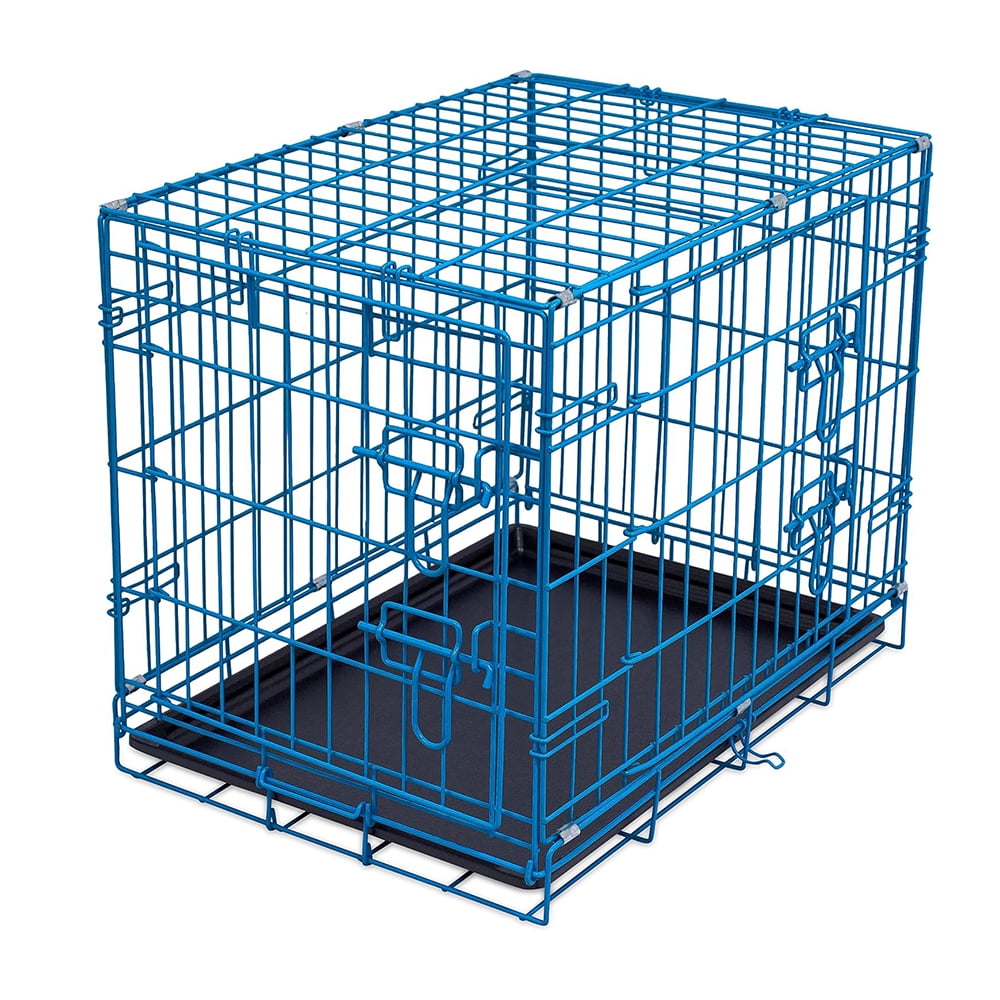 Photo inspiration: Picture Idea: 24 Inches Double Door Crate Wire Dog Crate With Plastic