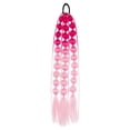 thumbnail image 1 of Colorful Synthetic Ponytail Extensions - 24 Inch Lightweight Braided Hairpieces for Festivals and Raves - Ideal for Girls Hair Day, 1 of 7