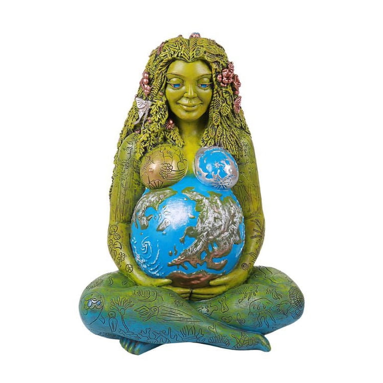 24 Inches Tall Millennial Gaia Mother Earth Goddess Statue by