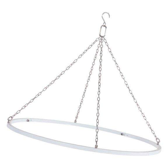 24 Inches White Finish Ceiling Drapes Hanging Set Wedding Canopy Hoop Metal Hardware for Draping Fabric Ceiling Decors