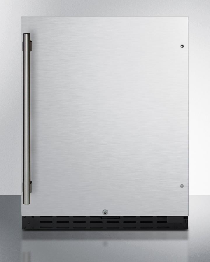 Summit 4.2 Cubic Feet Stainless Steel Undercounter Refrigerator