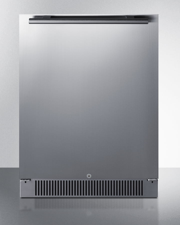 24 Inches Wide Built-In Outdoor All-Refrigerator, Stainless Steel, LHD
