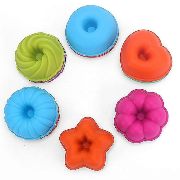 24 Individual Silicone Mold Baking Cake Silicone Mold DIY Baking Oven Mold for Baking