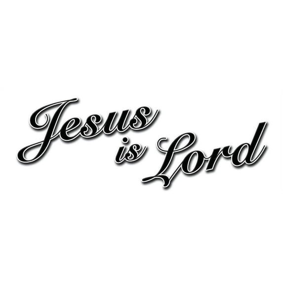 24" JESUS IS LORD DECAL sticker church christian