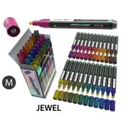 24 Jewel Dark Tones Acrylic Paint Pens Special Color Series Markers Set 3mm MEDIUM