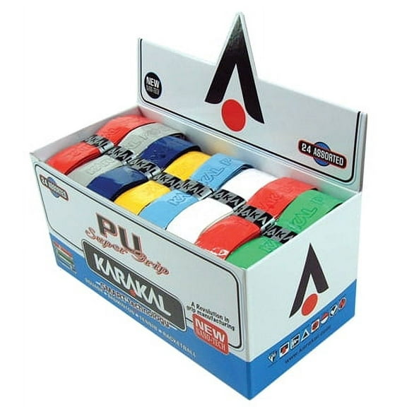 24 Karakal PU Super Grips (Assorted Colors)