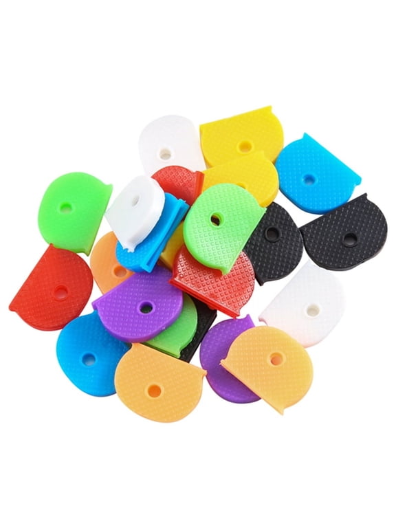 24 Key Caps With Flexible Cover For Easy Identification Of Door Keys, Multicolor