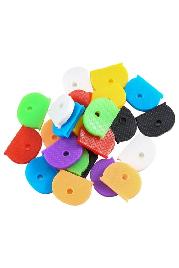 24 Key Caps With Flexible Cover For Easy Identification Of Door Keys, Multicolor
