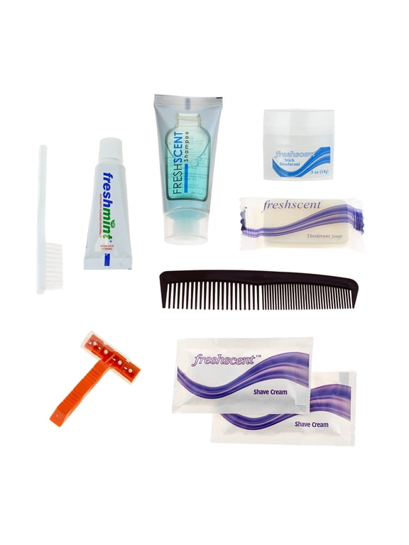 24 Kits - Bulk Case of Wholesale Deluxe Hygiene & Toiletries for Men, Women, Travel, Charity