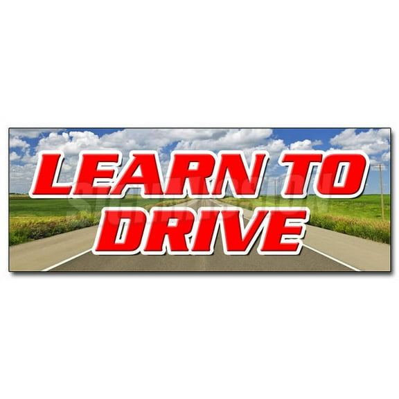 24" LEARN TO DRIVE DECAL sticker scuba diving gear instructors trips low cost