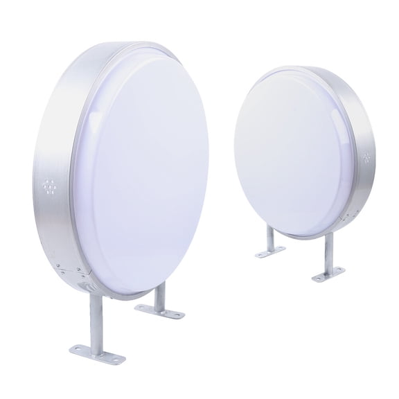 24" LED Double Sided Round Light Box Outdoor Sign Advertising Projecting Light