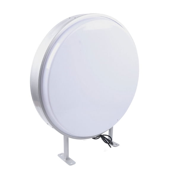 24" LED Light Box Round Double Sided, Waterproof Advertising Sign 110V, Aluminum Frame, Acrylic for Storefront, Restaurant, Bar, Outdoor Use Bright & Energy Saving