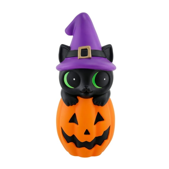 24" LED Lighted Cat & Pumpkin Blow Mold by Ashland® - Halloween Home Decor