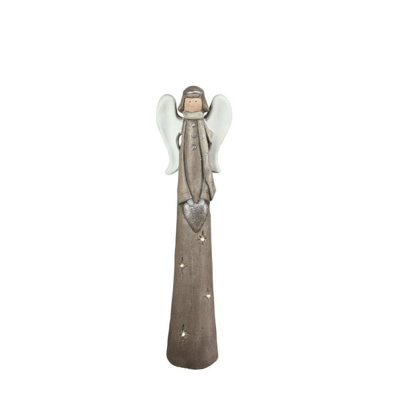 24" LED Lighted Eco-Friendly Angel with Heart Christmas Tabletop Figure
